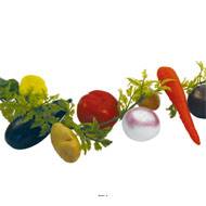 Guirlande de légumes assortis artificiels en Plastique soufflé L 2 m