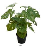 Philodendron artificiel en pot H 35 cm feuillage tergal