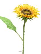 Tournesol artificiel en branche, H 42 cm - BEST