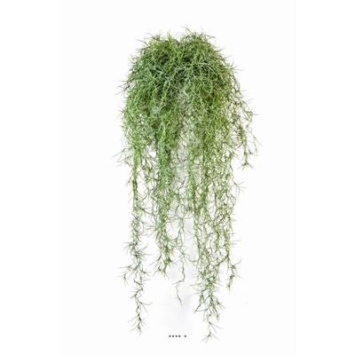 Chute de feuillage artificiel long hair L 80 cm vert