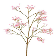 Jasmin Artificiel en piquet H 62 cm Superbe branche fleurie Rose soutenu