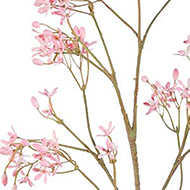 Jasmin Artificiel en piquet H 62 cm Superbe branche fleurie Rose soutenu