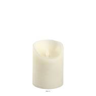 Bougie cylindrique Cire Ivoire Rustic – D 7,5 cm x H 10 cm – finition Rustic