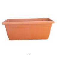 Jardinière DURRO L 60 cm en plastique injecte extérieur Terre Cuite