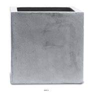 Bac fibres de verre Huge Ext. Cube L97x97xH67cm Gris Fonc