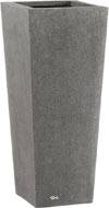 Bac fibres de verre/ composite Ext. carr haut 28cm 28cm H65cm gris