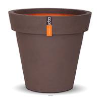 Bac en plastique de qualit suprieure Int/Ext. pot 48x44 cm marron