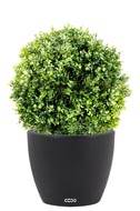 Boule de buis artificiel sur tronc pour ext. / int. H65 D50cm