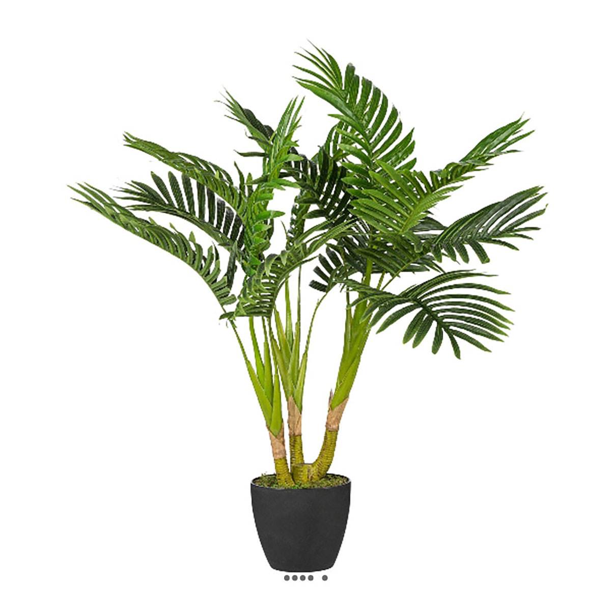 Palmier Kentia artificiel H 70 cm 3 troncs en pot