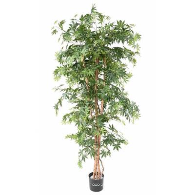 Aralia Arbre Artificiel H 150 cm Vert en pot