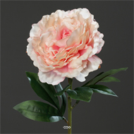 Pivoine artificielle Rose tendre H 63 cm très belle tête