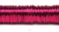 Fil dcoratif laque Fuchsia D0.50mm finition brillant 50m monture bois