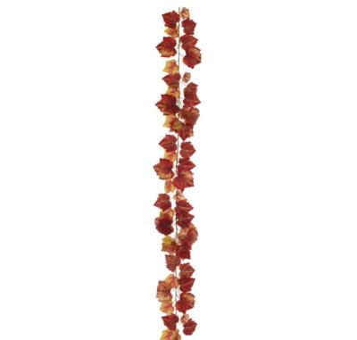 Guirlande de feuilles de vigne artificielle H 190 cm Automne