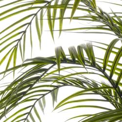 Palmier Areca artificiel H 195 cm en plastique anti-UV en pot