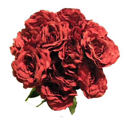 Bouquet de 11 roses artificielles parfumées Saint Valentin "Passion" H 75 cm