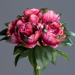 Bouquet de Pivoines artificielles 8 ttes Diametre 35 cm