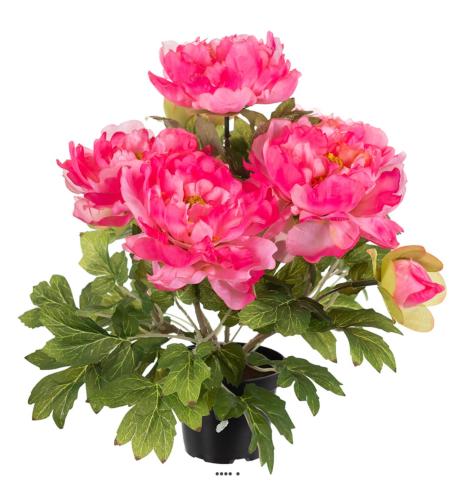 pivoine artificielle en pot